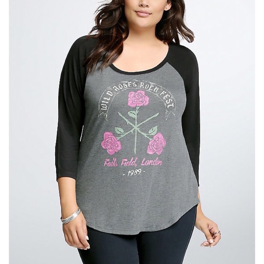 Torrid Size 2 rose shirt
